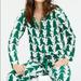 J. Crew Intimates & Sleepwear | J Crew Christmas Tree Holiday Pyjama Top White/Green | Color: Green/Tan/White | Size: L
