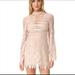 Free People Dresses | Free People Blush Pink Deco Lace Mini Dress | Color: Cream/Pink | Size: 0