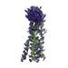 Shldybc Artificial Flowers Hanging Flowers Artificial Violet Flower Wall Wisteria Basket Hanging Garland Vine Flowers Fake Silk Orchid Farmhouse Home Decoration Restaurant Wedding Party Decoration