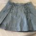 Free People Skirts | Free People Denim Miniskirt Nwot | Color: Blue/Silver | Size: 8