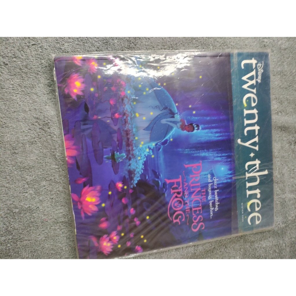 Disney Other | D23 Disney Twenty Three Magazine Princess And The Frog Tiana Winter 2009 New! | Color: Blue/Green | Size: Medium