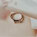 Kate Spade Jewelry | Kate Spade Rose Gold Plated Crystals Bow Ring Size Of 8 | Color: Gold | Size: Os