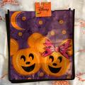 Disney Bags | Disney Mickey & Minnie Pumpkins Jack O Lanterns Reusable Shopping Tote Bag | Color: Orange/Purple | Size: 13 X 12.5