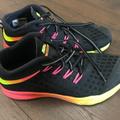 Nike Shoes | Nike Black Cross Trainer Sneakers With Fluorescent Colors | Color: Black/Yellow | Size: 7