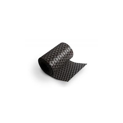 Zaunstreifen Sichtschutz Rolle Doppelstabmatten Zaunblende Zaunfolie Streifen Polyrattanstreifen Stabmatte dunkelbraun 255x19 cm Polyrattan Jet-Line Image
