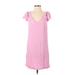 Zara Basic Casual Dress - Shift: Pink Dresses - Women's Size X-Small