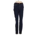 Gap Jeans - Mid/Reg Rise Skinny Leg Denim: Blue Bottoms - Women's Size 25 - Dark Wash