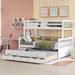 Twin-over-full Bunk Bed with Twin Size Trundle & Separable Bunk Bed with Drawers