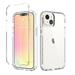 Mantto iPhone 13 mini Case Clear Full Body Protective Gradient Bumper Heavy Duty Shockproof Rugged Protection Case Soft TPU Bumper [5.4 inch] Phone Case for Apple iPhone 13 mini - Clear