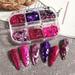 Hesroicy 1 Box Nail Sequin Ultra-Thin Shiny Visual Effect Vibrant Color Sparkling Wide Application Decorative Plastic Mixed Color Sparkly Glitter Nail Art Sequins Charms for Nail Salon