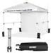 Vicamelia 10 x 10 Pop-up Canopy W/ Sidewall Folding Commercial Instant Gazebo Tent W/ Roller Carrying Bag White