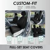 FH Group Custom Fit Car Seat Covers For 2018â€“2024 Honda Odyssey 3 Row Full Set Car Seat Covers Neoprene Seat Covers Waterproof Car Seat Cover Honda Odyssey Accessories