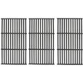 Hisencn Cast Iron Grill Grate Fit Chargriller 1733 Smokin Champ Charcoal Grill Horizontal Smoker Grates Cooking Grate Replacement Parts for Chargriller Set of 3