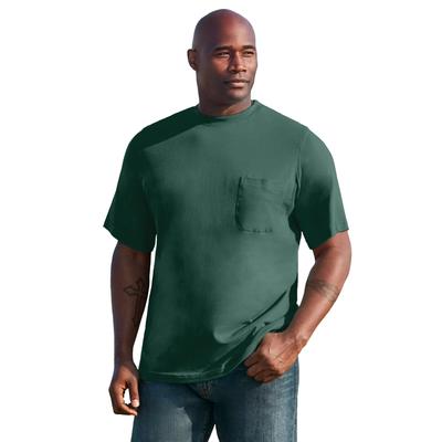 Men's Big & Tall The Ultra-Light Comfort Tee by KingSize in Hunter (Size 4XL)