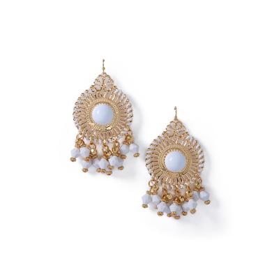 Plus Size Women's Beaded Drop Earrings by Accessories For All in Gold