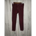 American Eagle Outfitters Jeans | American Eagle Outfitters 360 Super Stretch Burgundy Jegging 00 Short | Color: Red | Size: 00
