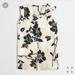 J. Crew Tops | J. Crew Factory Floral Printed Pleated Crepe Top | Color: Black/Tan | Size: 2