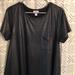 Lularoe Dresses | Lularoe Elegant Carly Black Shiny Medium Like New! | Color: Black | Size: M