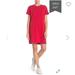 Madewell Dresses | Madewell T-Shirt Dress Enamel Red Size Small | Color: Red | Size: S