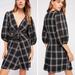 Free People Dresses | Free People Miss Molly Black/White Plaid Dress | Color: Black | Size: 4