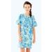 Lilly Pulitzer Dresses | Lilly Pulitzer Girl's Mini Lindell Dress Bennet Blue Shell Puff Sleeve, Xl 12 14 | Color: Blue | Size: Xlg