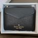 Kate Spade Bags | Kate Spade Glitter Small Card Case Wallet | Color: Black | Size: Os