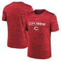 Men's Nike Red Cincinnati Reds Wordmark Velocity Performance T-Shirt