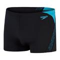 Speedo Men's Hyper Boom Splice I Aquashort, Black/Bolt, 34