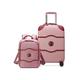 Delsey Paris Chatelet Hardside 2.0 Luggage with Spinner Wheels, Pink, 2 Piece Set 21/Backpack, Chatelet Hardside 2.0 Luggage with Spinner Wheels