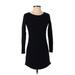 Ann Taylor LOFT Casual Dress - Sweater Dress: Blue Solid Dresses - Women's Size X-Small