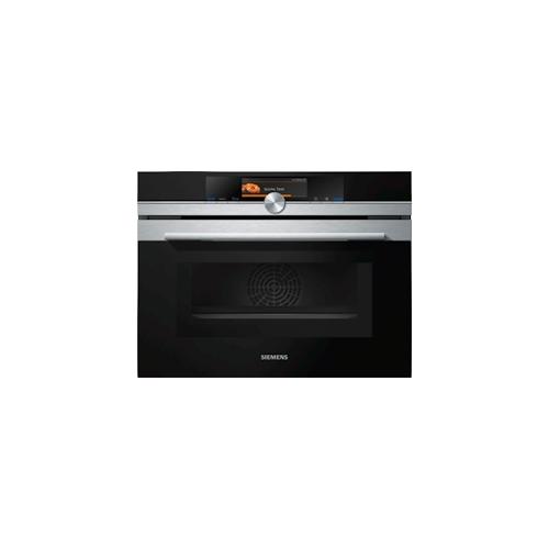 Siemens iQ700, Einbau-Kompaktbackofen mit Mikrowellenfunktion, 60 x 45 cm, Edelstahl CM678G4S1