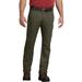 Dickies DP802 Men's FLEX Regular Fit Straight Leg Tough Max Duck Carpenter Pant in Stonewashed Moss size 44X30 | Cotton/Polyester Blend