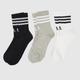 adidas multi stripe crew socks 3 pack