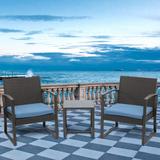 Aoodor 3-Piece Patio Furniture Set - Outdoor Rattan Wicker Chairs with Table, Sofa Set Including Cushions - N/A