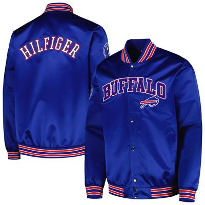 Men's Tommy Hilfiger Royal Buffalo Bills Elliot Varsity Full-Snap Jacket