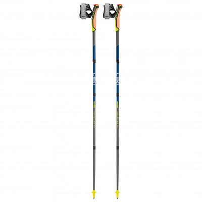 Leki - Traveller FX.One Carbon - Nordic Walking Stöcke Länge 130 cm grau/gelb