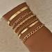 Free People Jewelry | Gold Summer Bracelets Set | Color: Gold | Size: Os