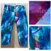 Athleta Pants & Jumpsuits | Athleta Capri Women’s Abstract Graphics Low Rise Yoga Gym Leggings Sz Xxs | Color: Blue/Green | Size: Xxs