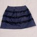 J. Crew Skirts | J.Crew Women's Navy Silk And Black Lace Trim Mini Skirt Size 4 | Color: Black/Blue | Size: 4