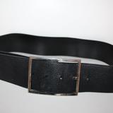 Burberry Accessories | Authentic Burberry Black Leather Wide Fashion Belt 40 100 | Color: Black/Silver | Size: Os