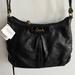 Coach Bags | Nwt Coach Ashley Black Leather Pleated & Snake Embossed Detail Crossbody Bag | Color: Black | Size: Small