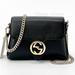 Gucci Bags | New Gucci Interlocking Gg Black Leather Small Crossbody Shoulder Chain Bag $2190 | Color: Black/Gold | Size: Os