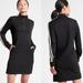 Athleta Dresses | Athleta Circa Track Sweatshirt Dress Size M | Color: Black | Size: M