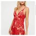 Free People Dresses | Free People Red Night Shimmers Sequin Mini Dress Size Xs Women Embroidered | Color: Red | Size: Xs