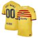 Youth Nike Yellow Barcelona 2022/23 Fourth Breathe Stadium Replica Custom Jersey