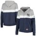 Women's New Era Navy York Yankees Plus Size Color-Block Full-Zip Hoodie