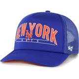 Men's '47 Royal New York Mets Backhaul Foam Trucker Snapback Hat