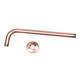 JUSTYINUO Shower arm Antique Red Copper Shower Arm Shower Head Extension Pipe Wall Mounted Shower Holder Bathroom Accessories