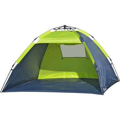 Strandmuschel EXPLORER "Automatik Strandmuschel XL", grün (grün, grau), Zelte, B/H/L: 150cm x 130cm x 220cm, B:150cm H:130cm L:220cm Image