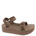 Teva Flatform Universal Interweave - Womens 10 Brown Sandal Medium